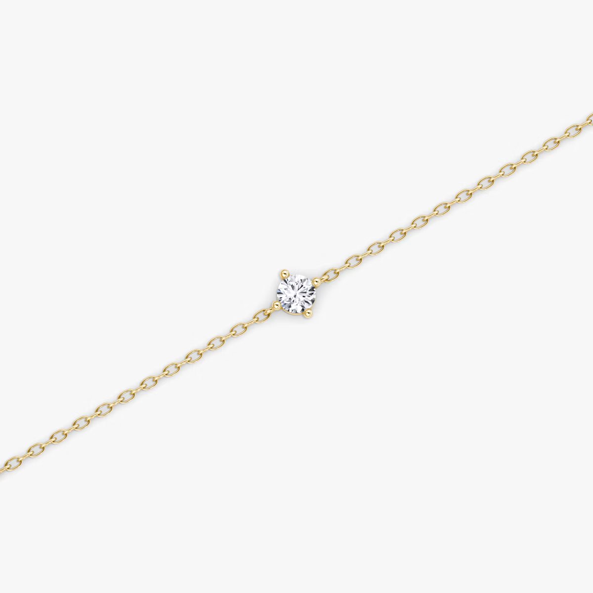 Solitaire Diamond Bracelet in Four Prong Setting