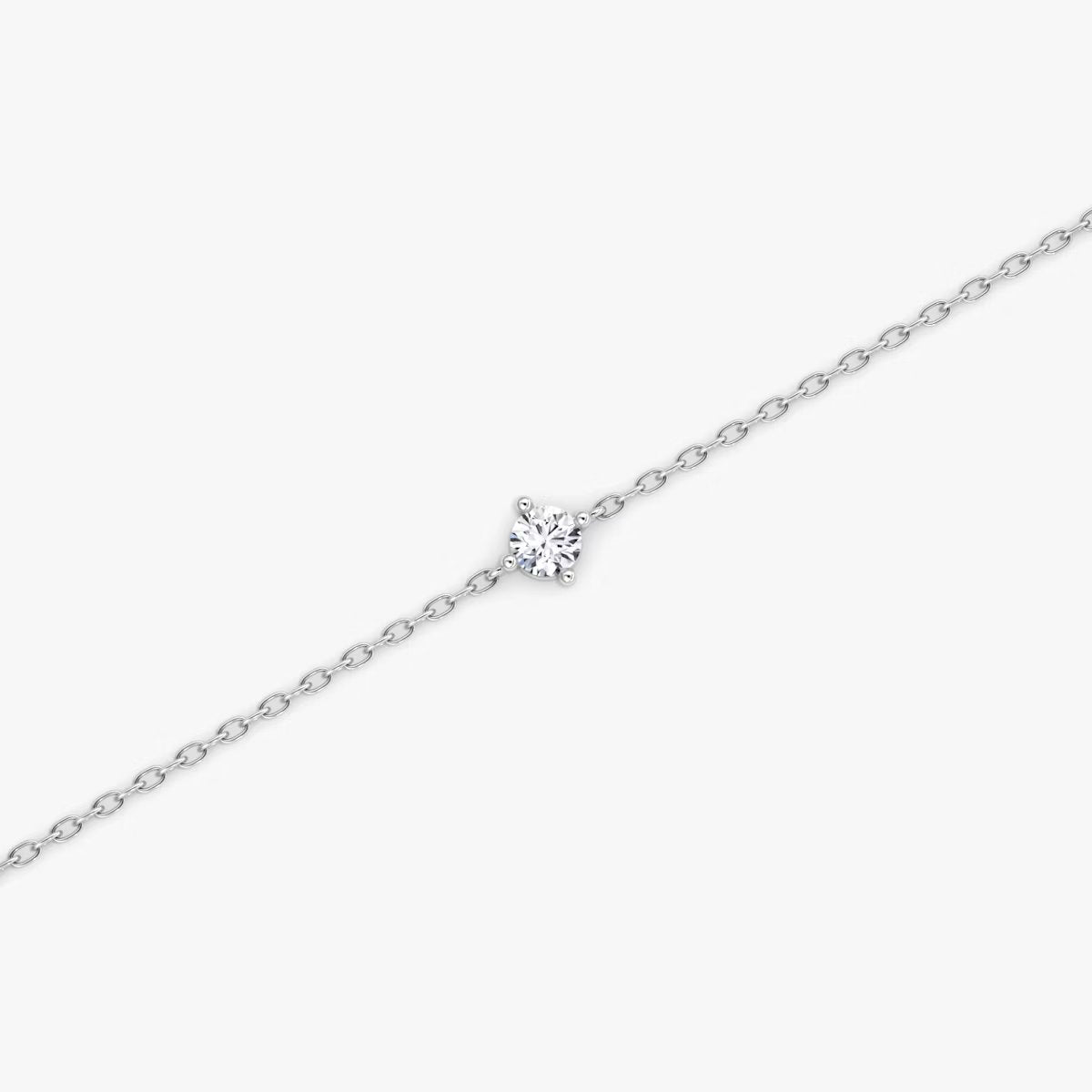 Solitaire Diamond Bracelet in Four Prong Setting