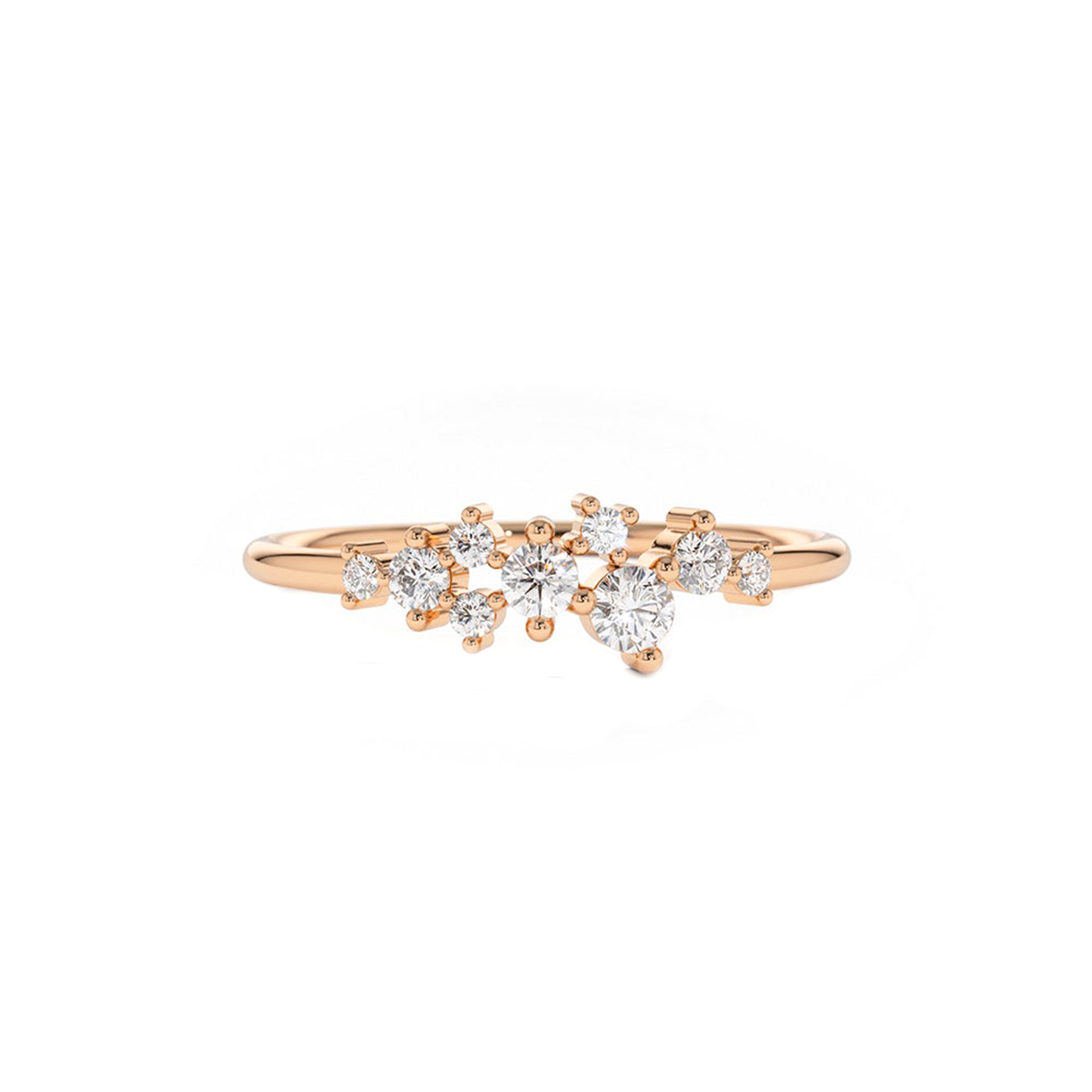 Diamond Cluster Ring 0.25CTW