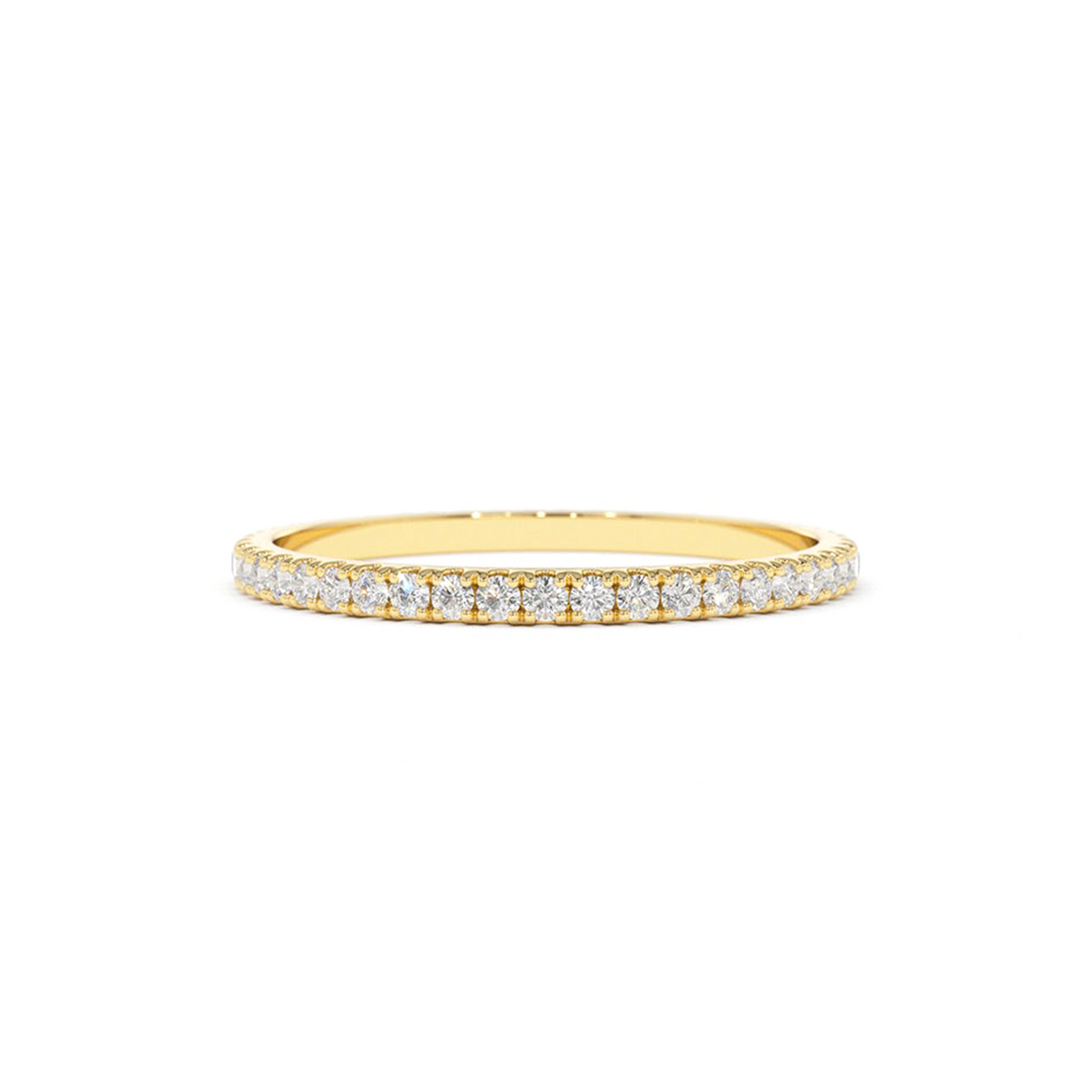 Thin Stackable Full Eternity Diamond Ring 0.25CTW