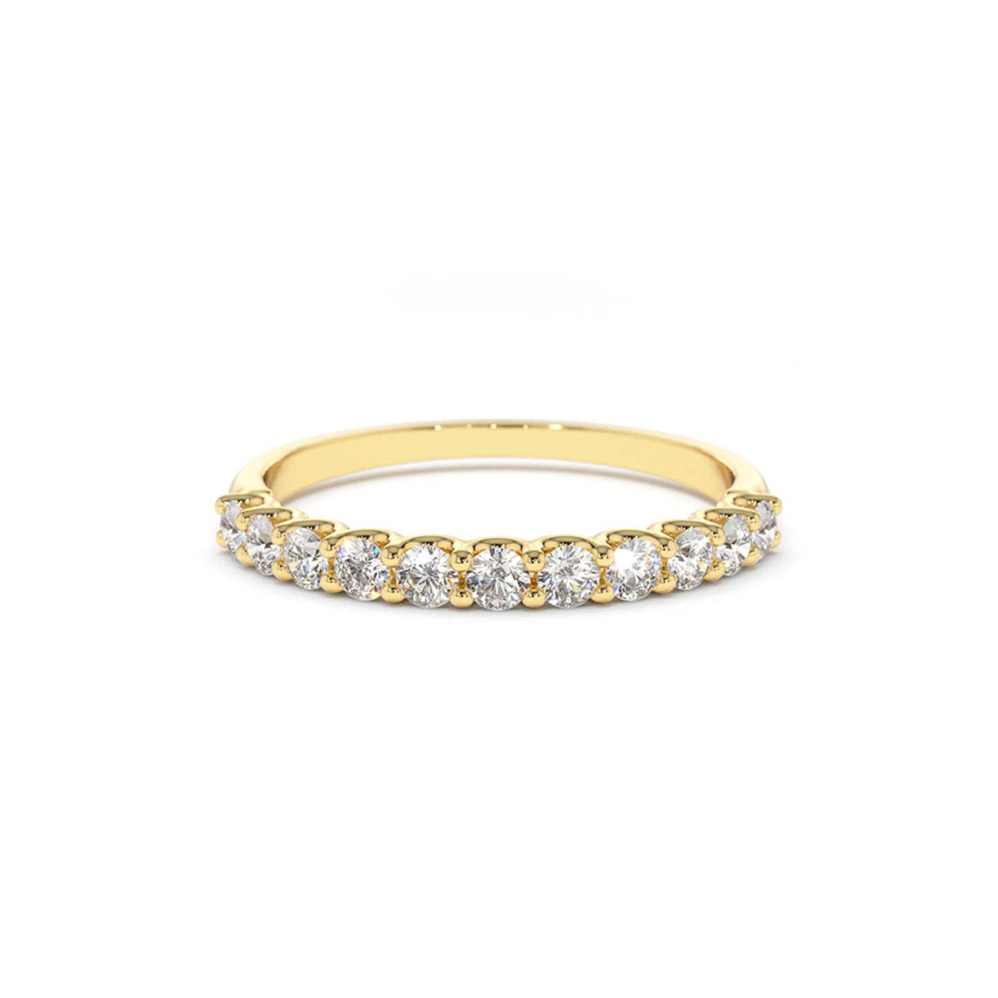 11 Stone Half Eternity Ring 0.44CTW