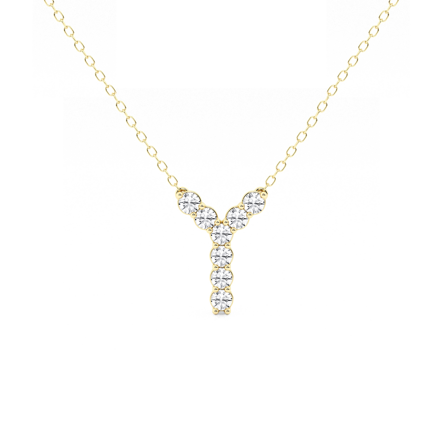 Initial Diamond Necklace 0.33 CTW