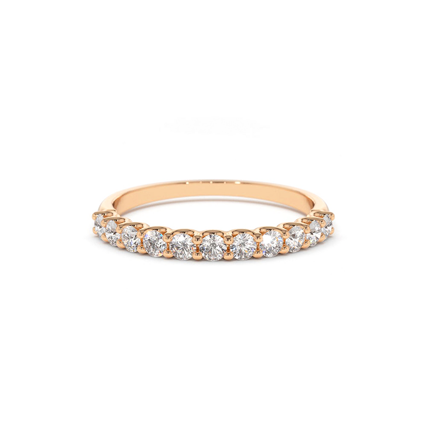 11 Stone Half Eternity Ring 0.44CTW