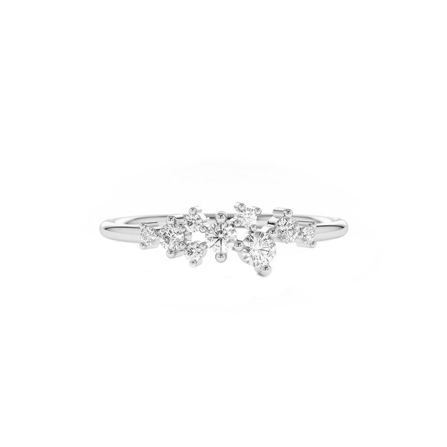 Diamond Cluster Ring 0.25CTW