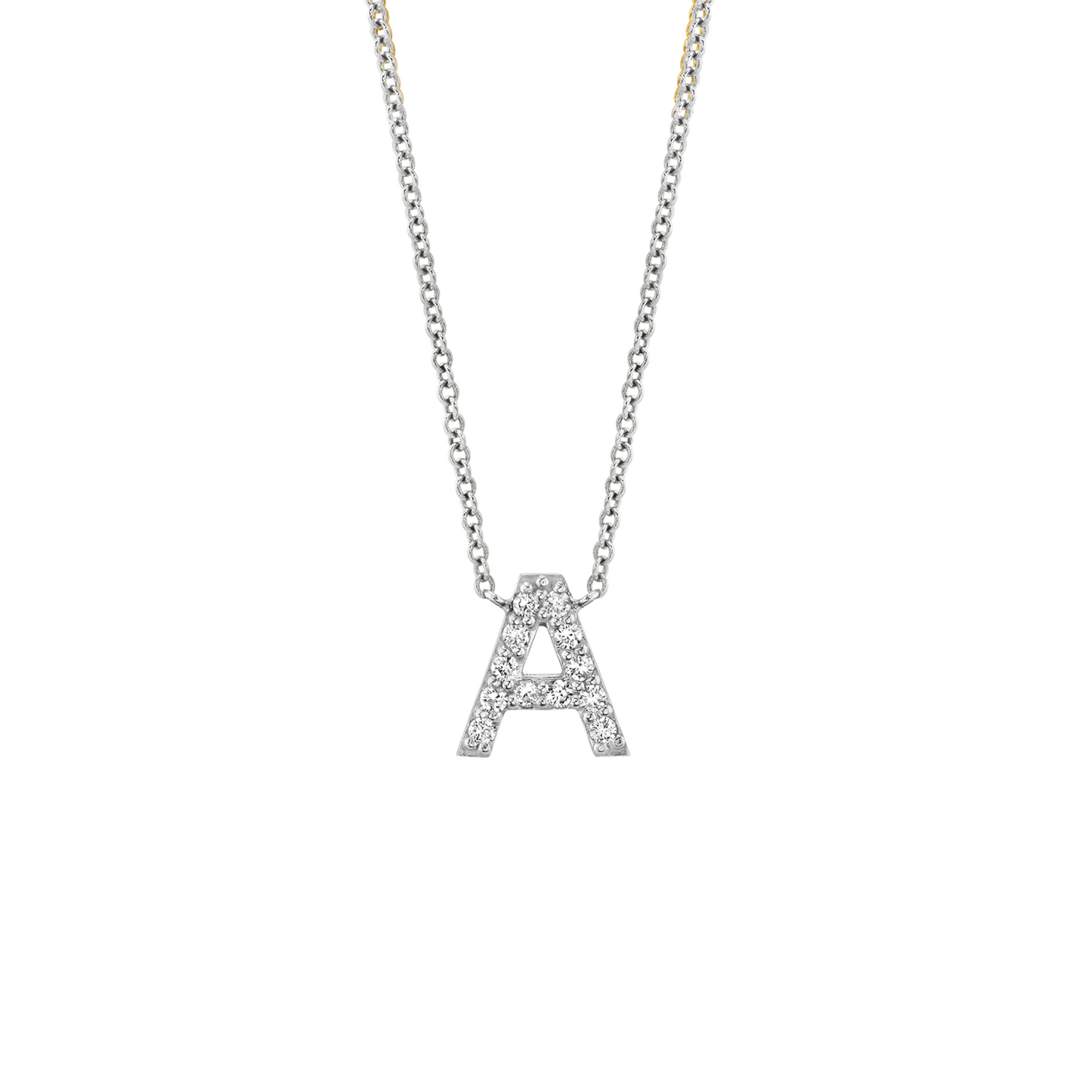 Diamond Pave Letter Necklace 0.12 CTW