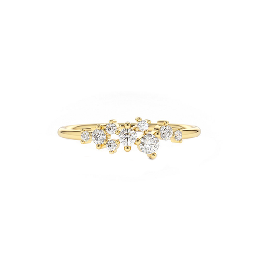 Diamond Cluster Ring 0.25CTW