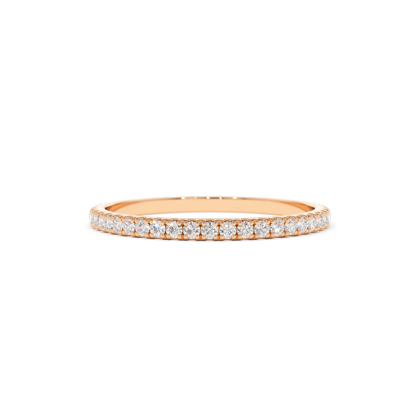 Thin Stackable Full Eternity Diamond Ring 0.25CTW