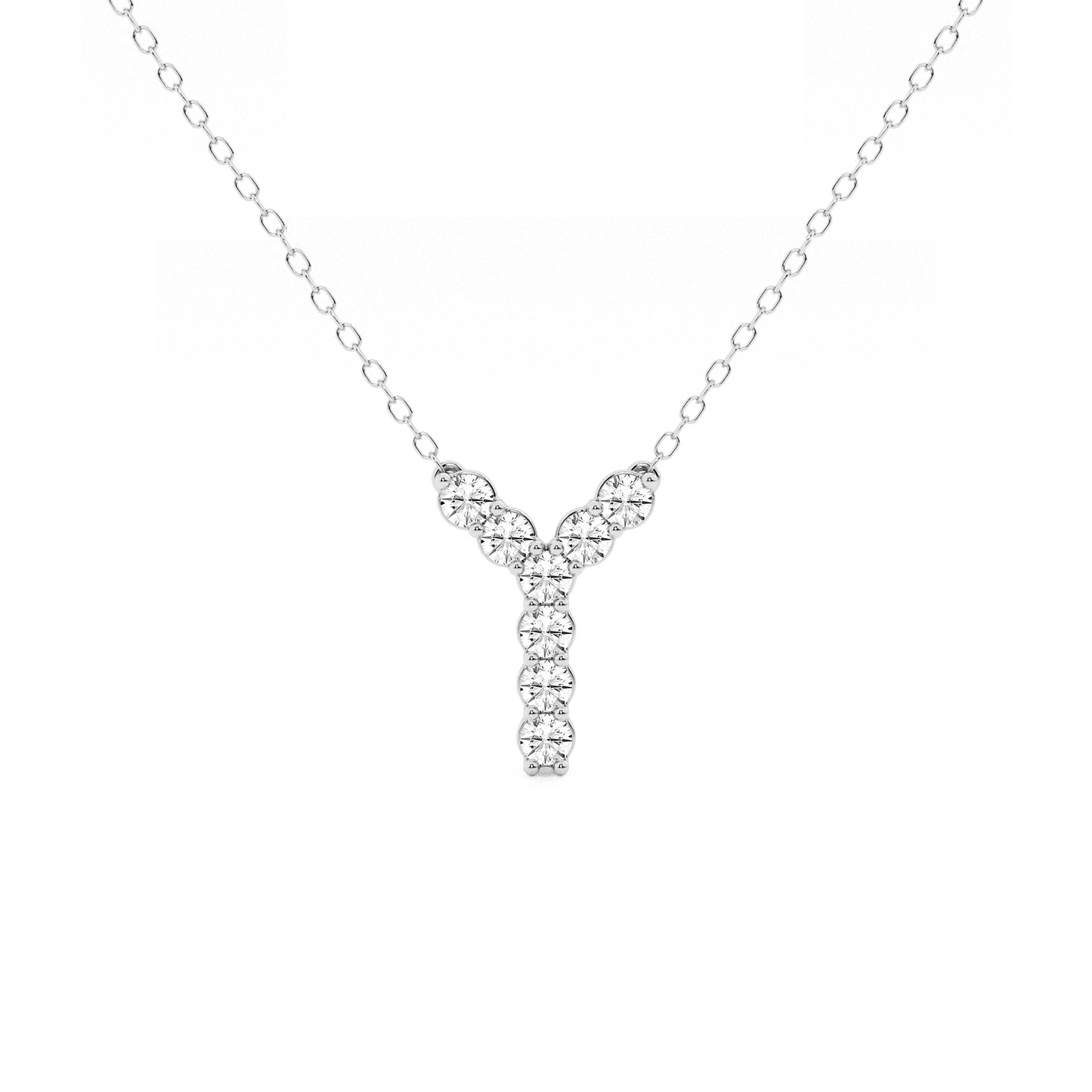 Initial Diamond Necklace 0.33 CTW