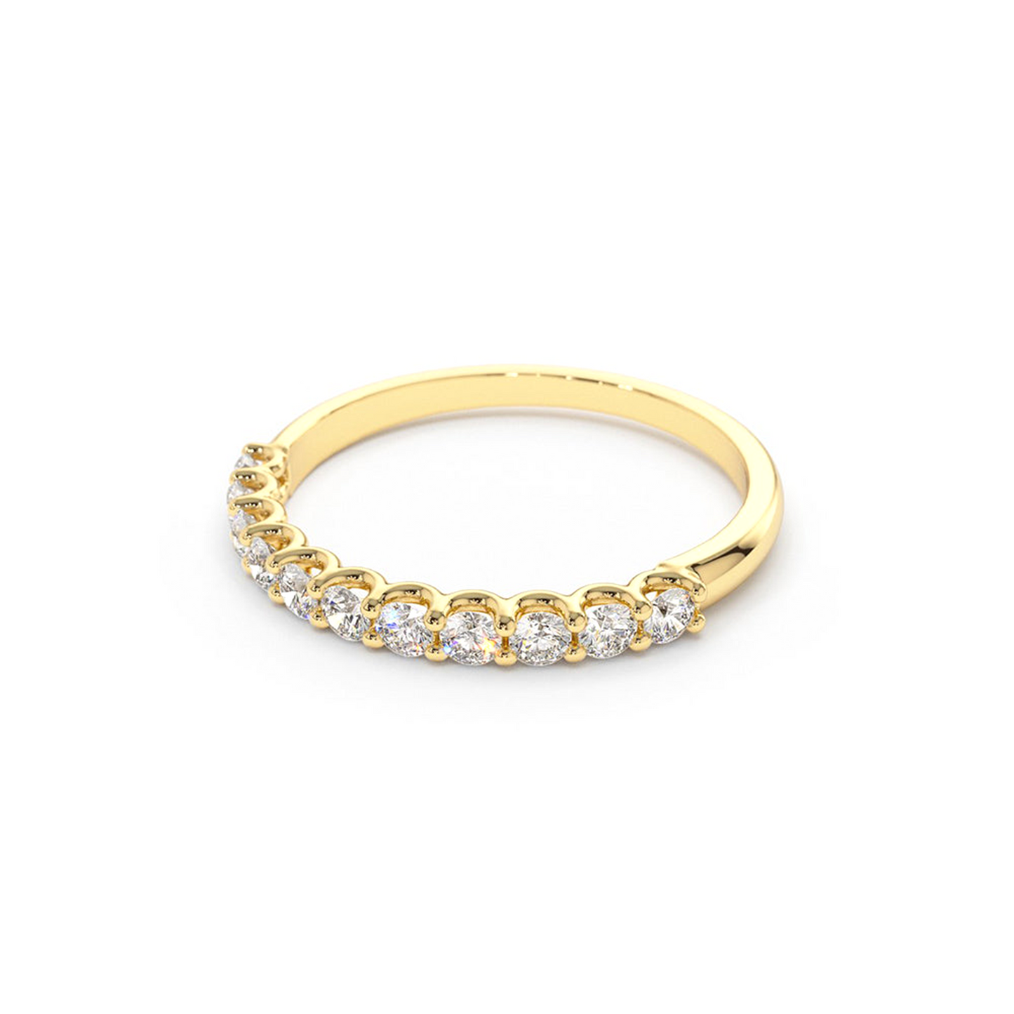 11 Stone Half Eternity Ring 0.44CTW