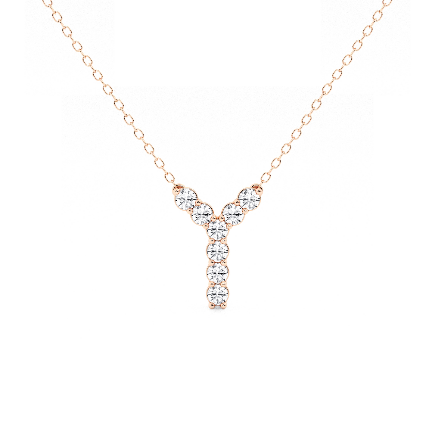 Initial Diamond Necklace 0.33 CTW