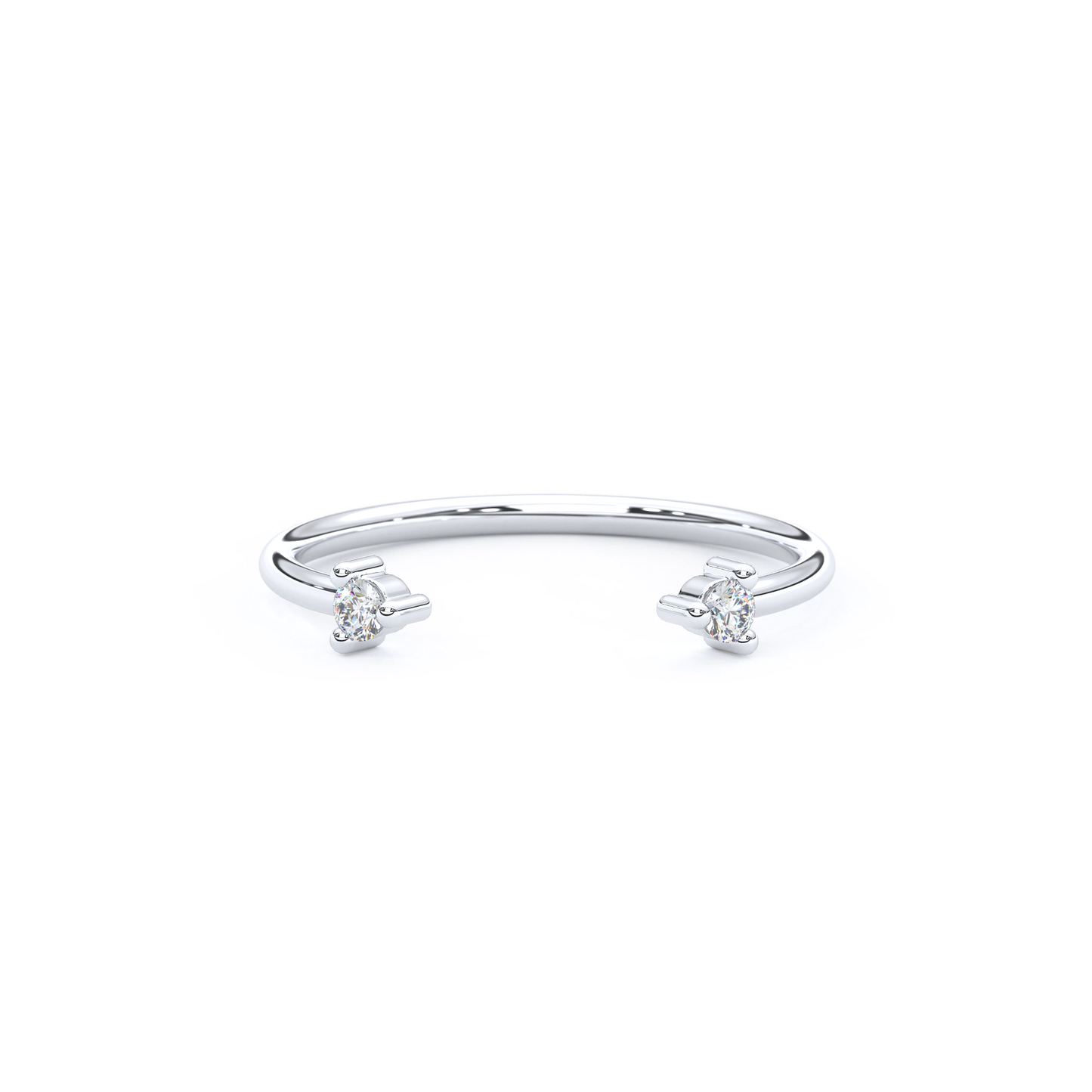 Dual Diamond Cuff Ring 0.1 CTW