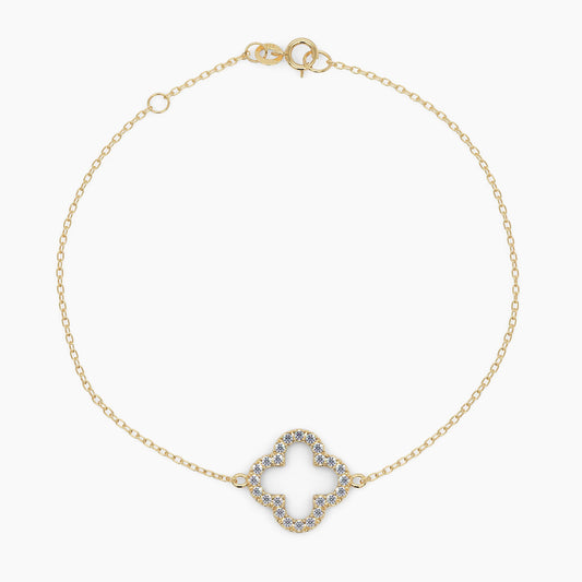 Clover Diamond Bracelet 0.23 CTW