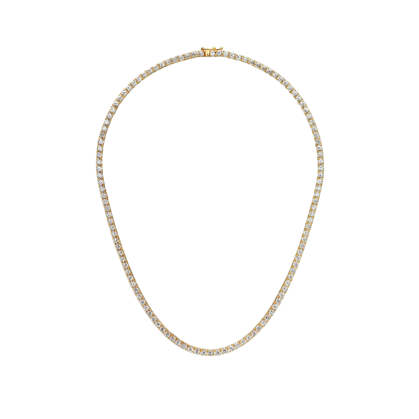 Diamond Tennis Necklace 14K 12.50 CTW